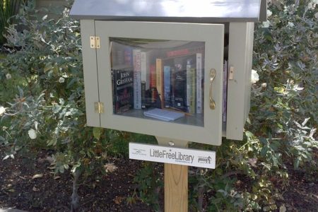 Little Free Library with Books