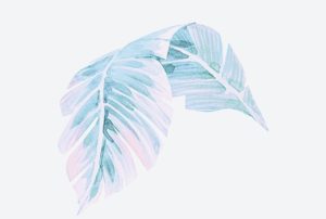 Jungle Leaf Watercolor