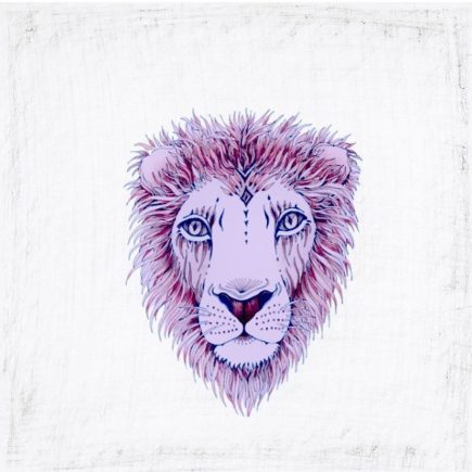 Lion Watercolor Illustration